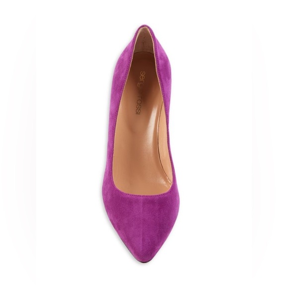 $800 Sergio Rossi Size 6(36) Point Toe Suede Pumps NWT(read description) - Picture 7 of 10